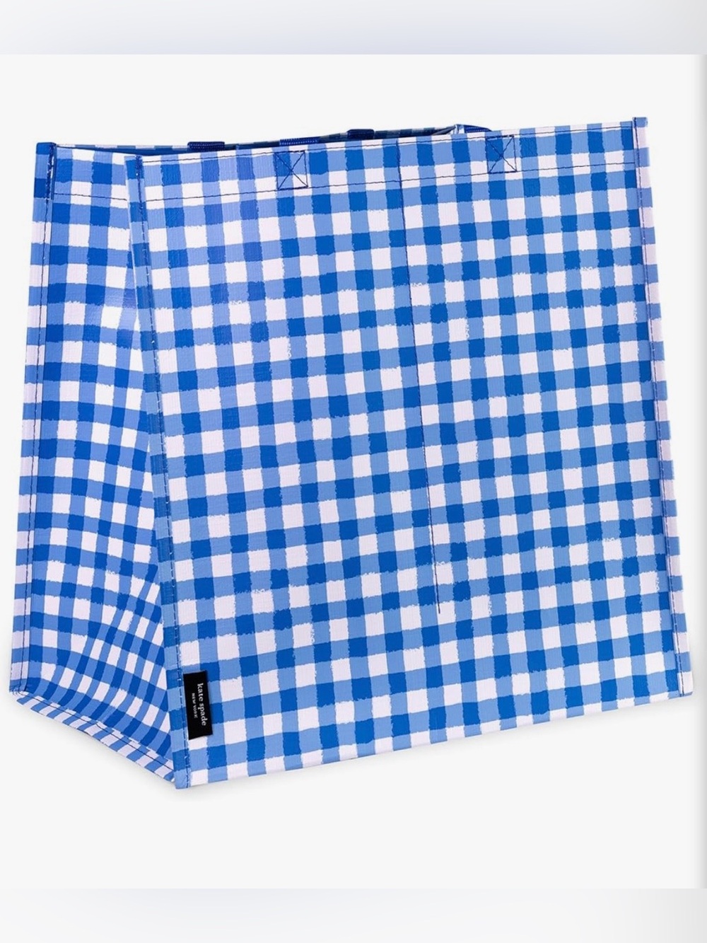 🆕 Kate Spade Gingham Grocery Tote - Picture 3 of 9